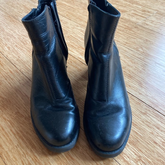 Vagabond Grace Black Leather Boots Size 38 - Picture 6 of 6